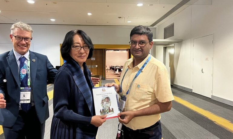 Atullya Foundation - Disability Inclusive Guidelines Handbook handover